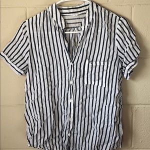 Striped Short Sleeve Lightweight Top